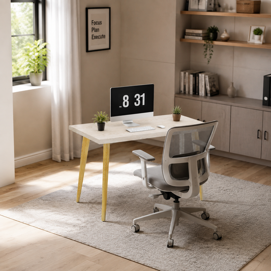 Smart Linear Basic Workstation For One Person Without Partitions And Accessories