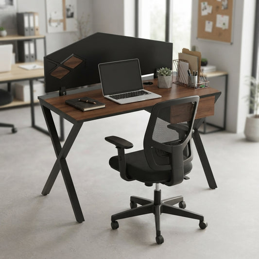 Freedom Linear Workstation With Partition, With Drawer For One Person