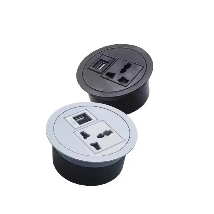 Desktop round socket