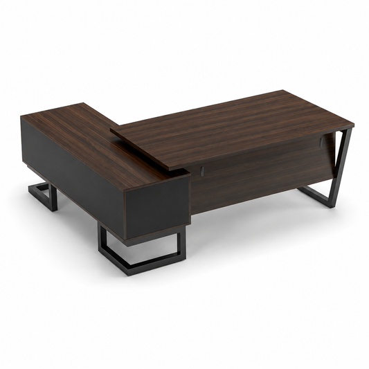 Optimus Executive Table With Side Rack