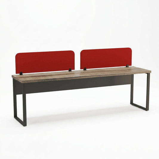 Dynamo Linear Workstation for 2 Persons SBS without Storage and with Partitions