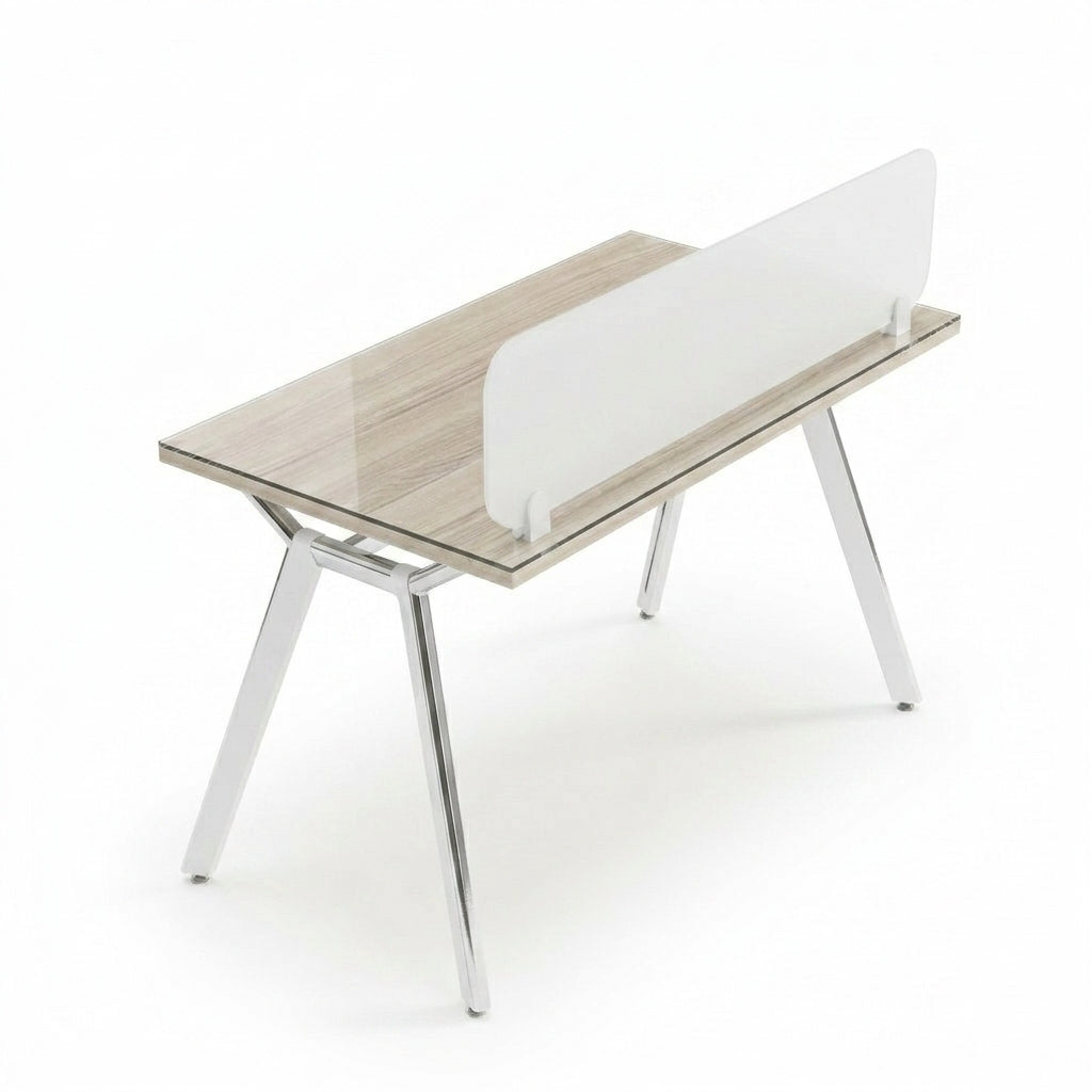 Aspire Linear Workstation for One Person with Partition and without Storage