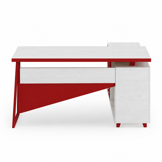 Kinetic Manager Table with Side Rack