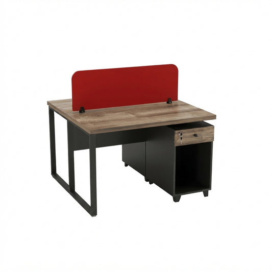 Dynamo Team Workstation for 2 Persons with Storage and Partition