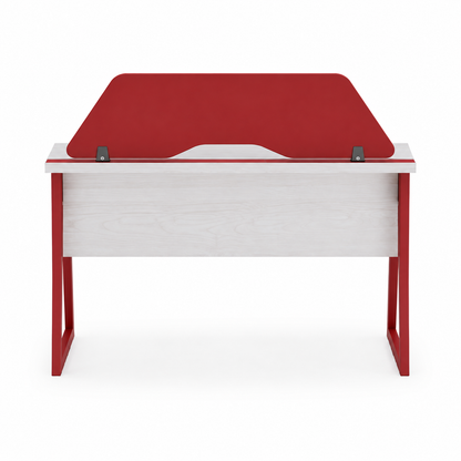 Kinetic Study Table With Wire Duct & Partition