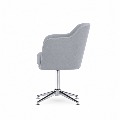 New scoop visitor chair chrome frame