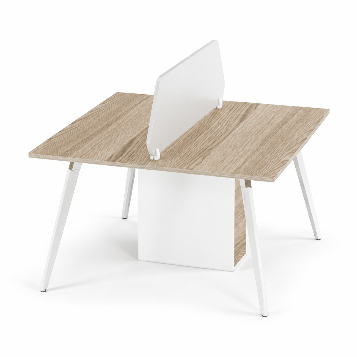 Aspire Linear Workstation For Two Persons with Partition and without Storage