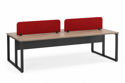 Dynamo Linear Workstation for 4 Persons without Storage and with Partitions