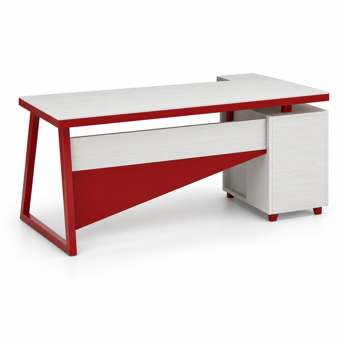 Kinetic Manager Table with Side Rack