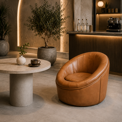 Leather Swivel Chair