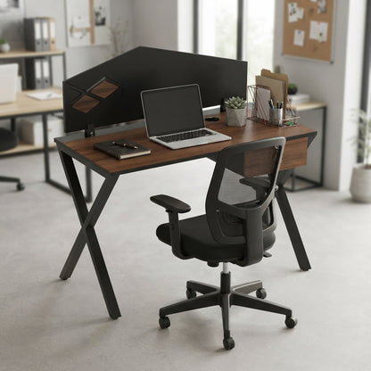 Freedom Linear Workstation With Partition, With Drawer For One Person