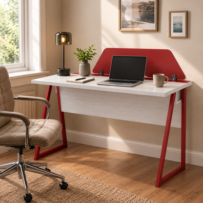 Kinetic Study Table With Wire Duct & Partition