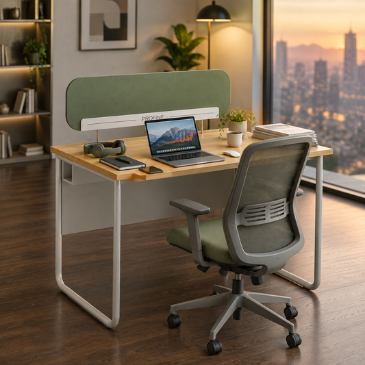 Beyond workstation for 1 person with partition and without storage