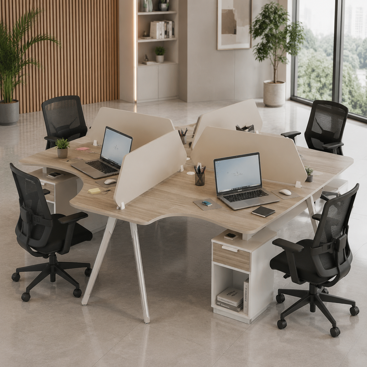 Aspire Cubical Workstation For Four Persons