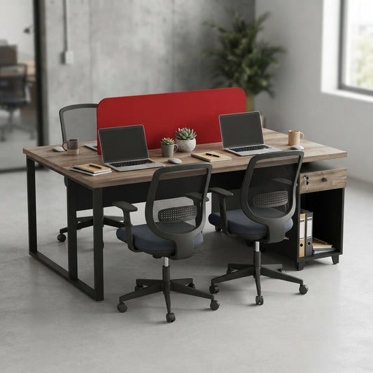 Dynamo Team Workstation for 2 Persons with Storage and Partition