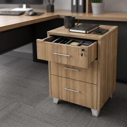 Deluxe 3 drawer pedestal