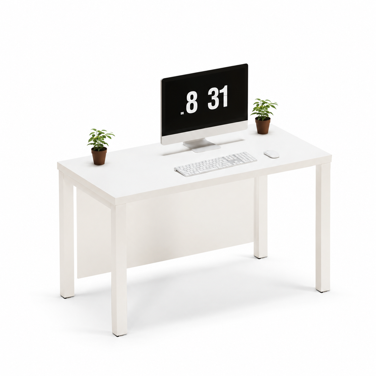 New Simplicity Workstation For Two Persons Without Partitions