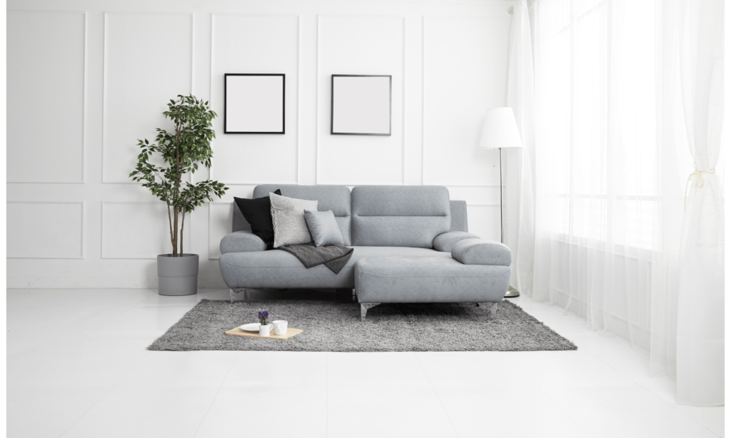 leather vs. fabric L-shaped sofa sets in Pakistan- Profine