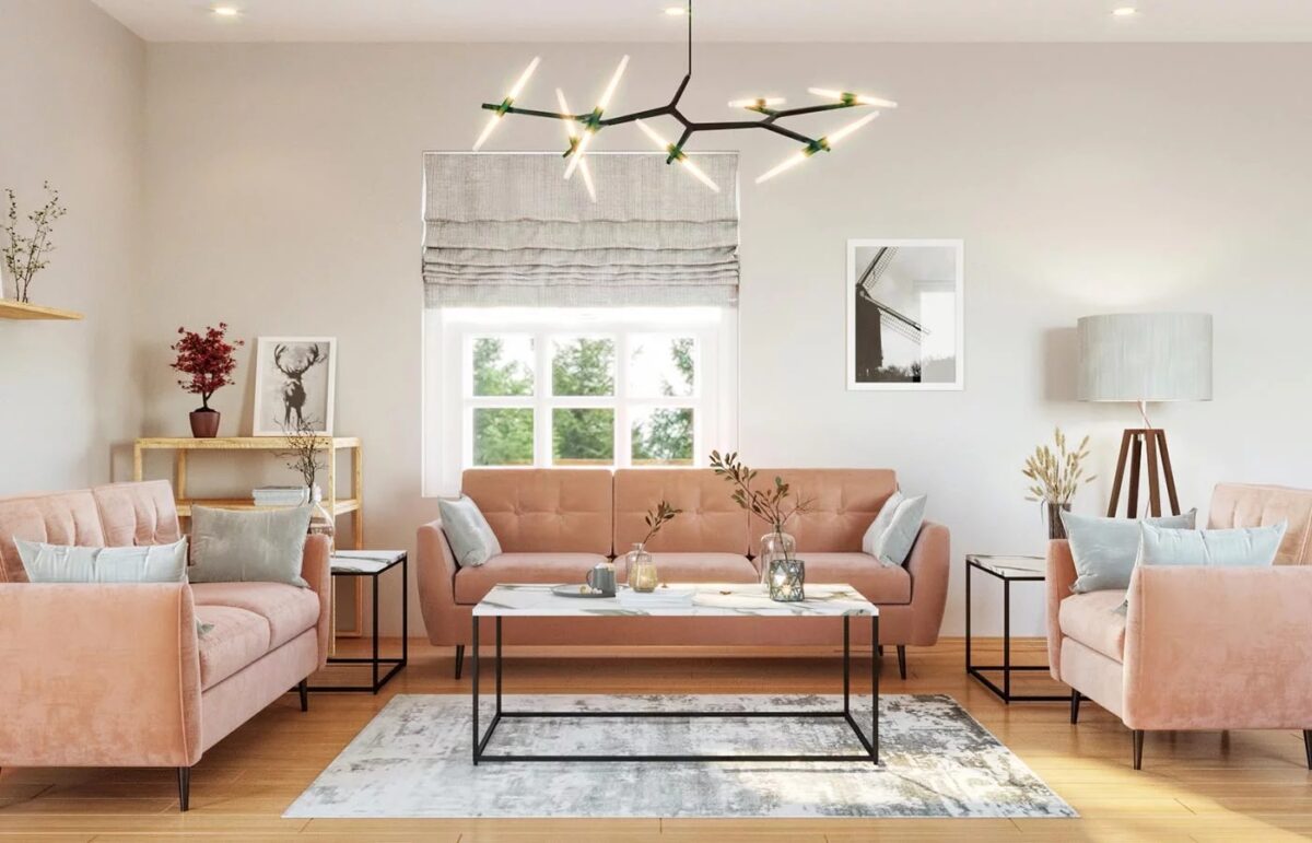 Louver Sofa Set by Profine - Contemporary design for a sophisticated living space.