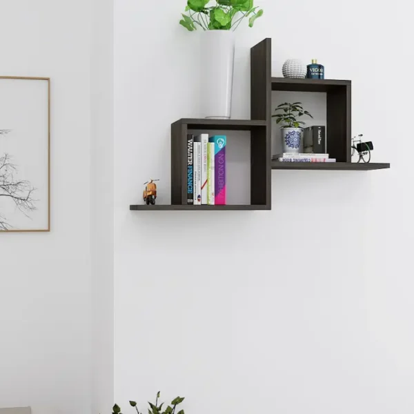 Storyline Wall Shelf with modern wall-mounted design and melamine laminate finish