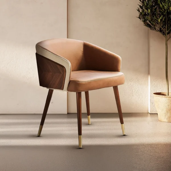 Milano dining chair with sleek modern design in a stylish dining room