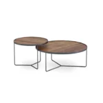 Boris Center Table Set with matching side tables, crafted for a cohesive and modern living room setup.