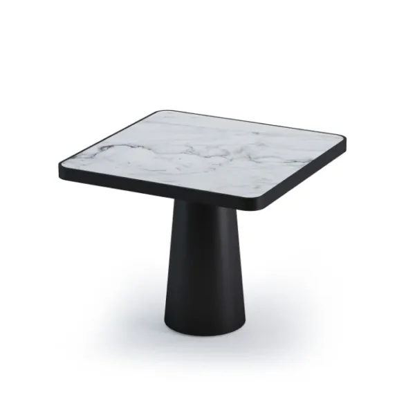 Nexus Square Café Table with a sleek, modern design in a stylish café setting