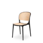 Stylish Oasis Cafe Chair featuring a sturdy metal frame.