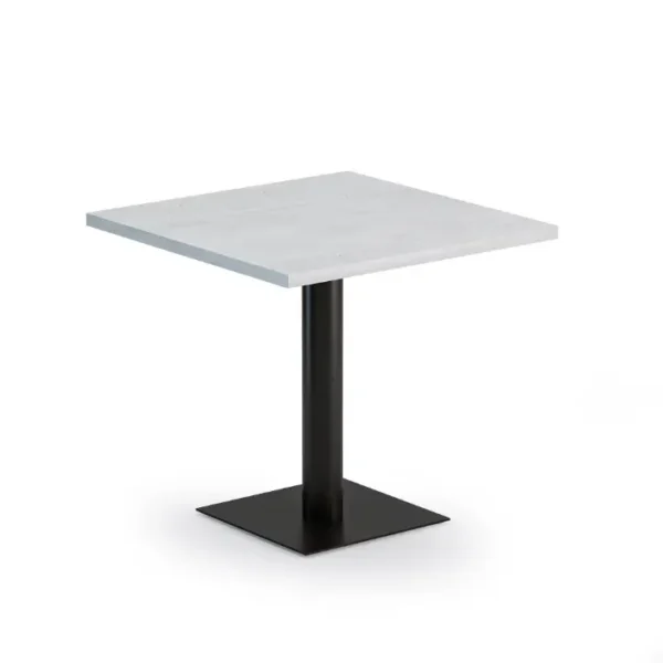 Minimalist Omega Square Café Table, perfect for small spaces and stylish interiors