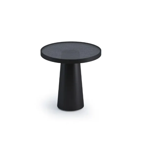 Jive Round Café Table with a sleek, modern design in a cozy café setting