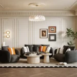ARIO One Seater Sofa with plush cushioning and sturdy wooden legs