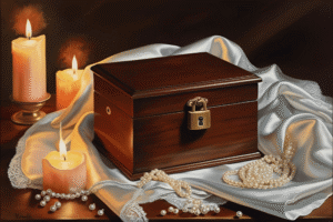 Classic Wooden Jewellery Box with Lock