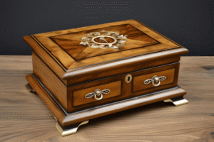 Handcrafted Antique Wood Jewellery Box