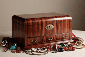 Large Capacity Wooden Jewellery Box