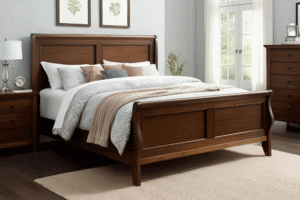 Queen wooden bed frame