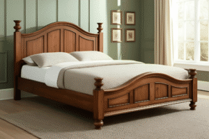 Traditional wooden bed frame