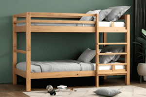 Wooden bunk bed design