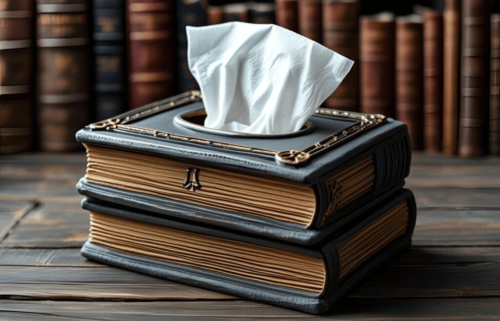 Book Shape Tissue Box
