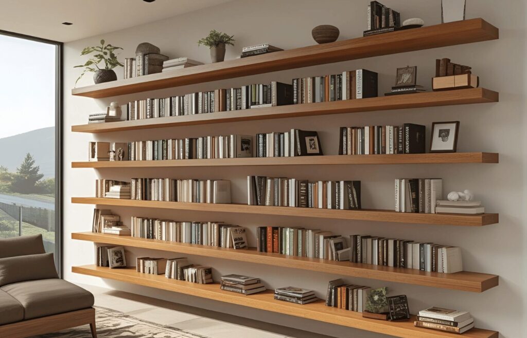 Floating Bookshelf Wall Shelf Design