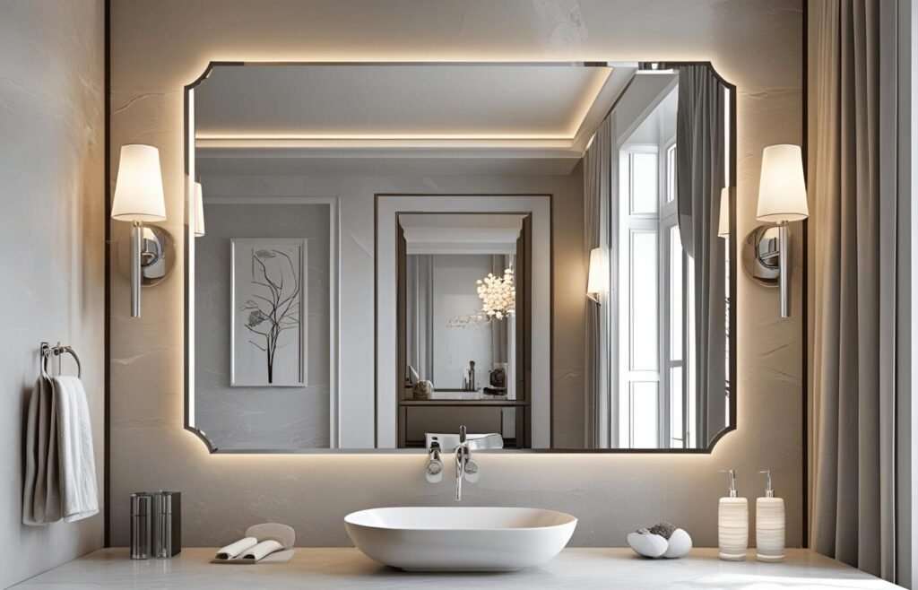 Frameless Look Mirror Frame
