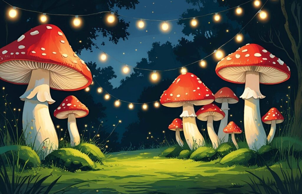 Mushroom Garden Lights