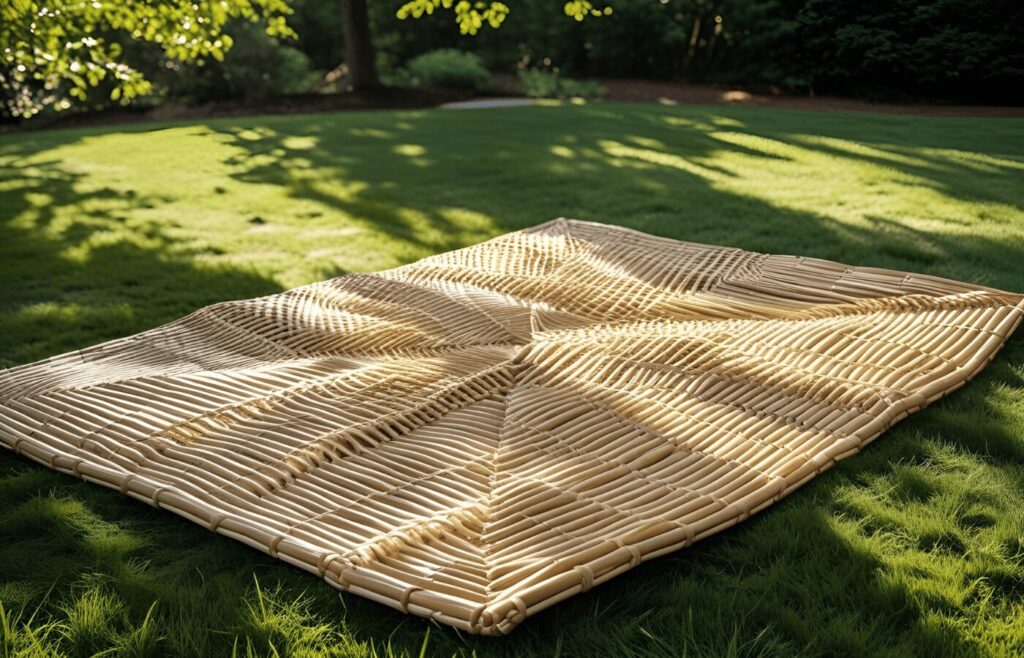 Outdoor Plastic Straw Rug 5x8