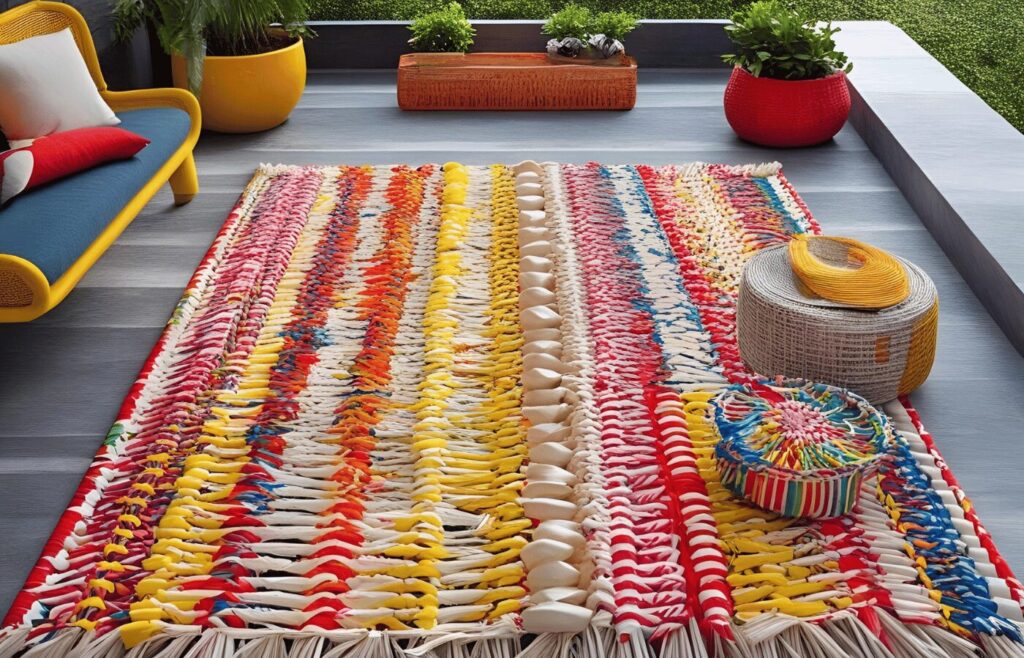 Plastic Straw Outdoor Rug 9x12