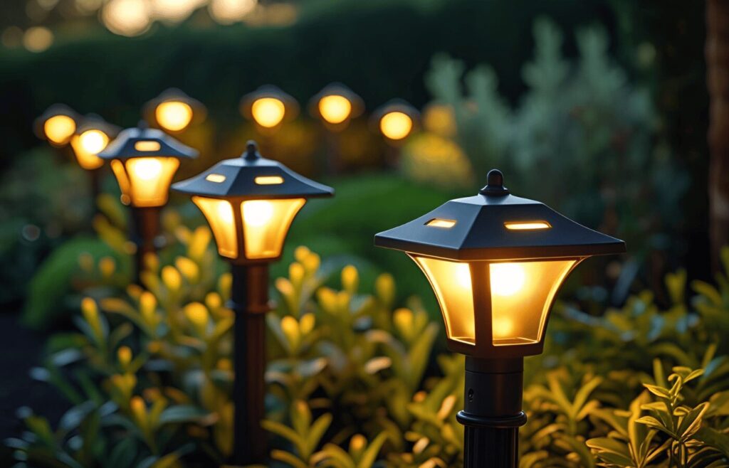 Post Cap Garden Lights