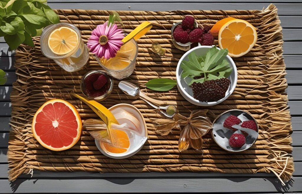 Small Plastic Straw Outdoor Mat 3x5