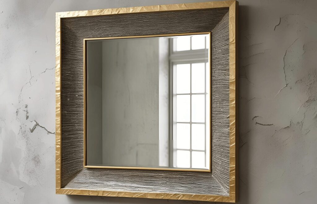 Textured Frame Mirror