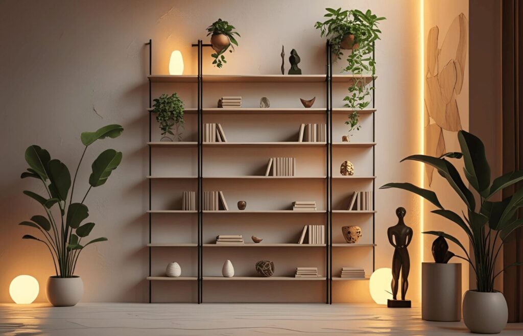 Wall Mounted Bookshelf Rack for Home