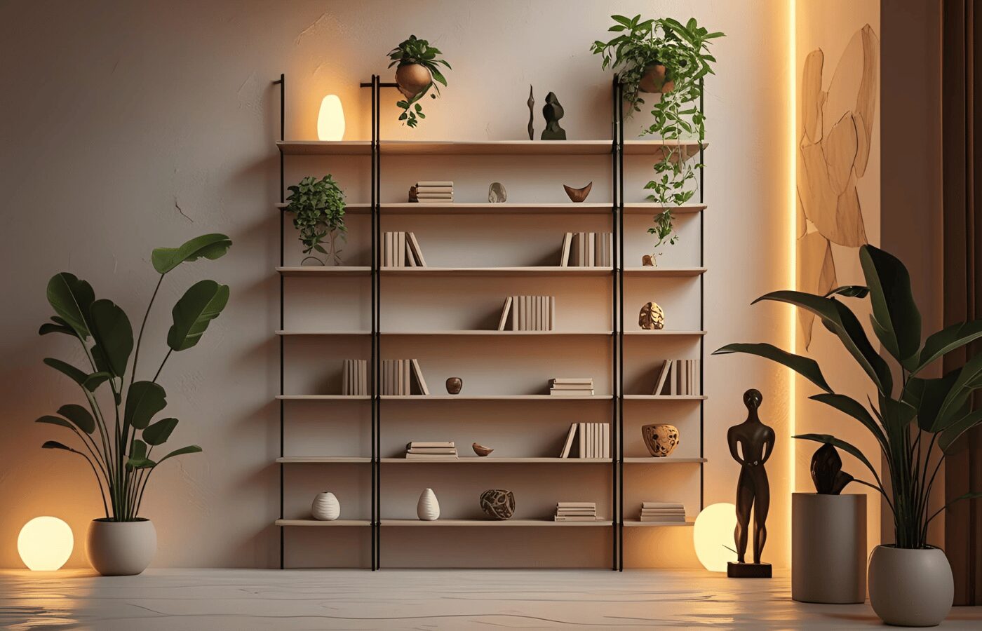 Wall Mounted Bookshelf Rack for Home