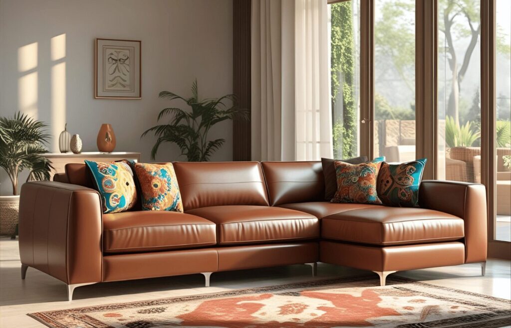Modern Leather Sofa Set