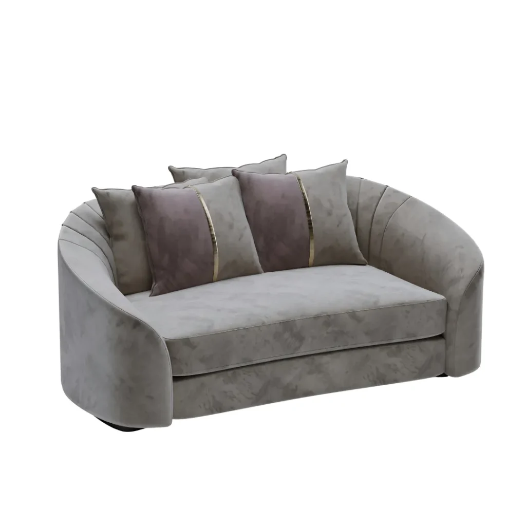 Origano Two Seater Sofa featuring a sleek contemporary silhouette